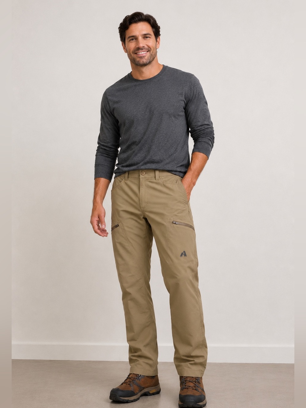 Eddie Bauer First Ascent Guide Pro Hiking Pants Khaki Men’s 34x30